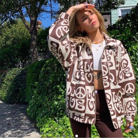 House of Sunny All You Need is Love Bomber Jacket - Picture 2 of 11